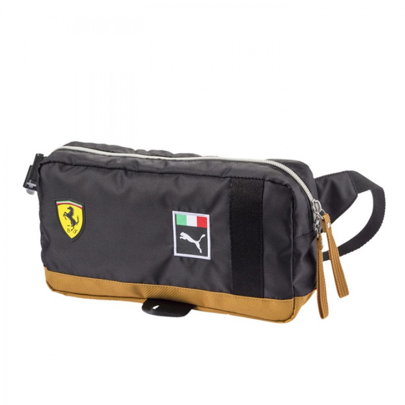 Jual Tas Sneakers Puma Scuderia Ferrari Fanwear Waist Bag Black Original 075502-01 - hoopspoint.com