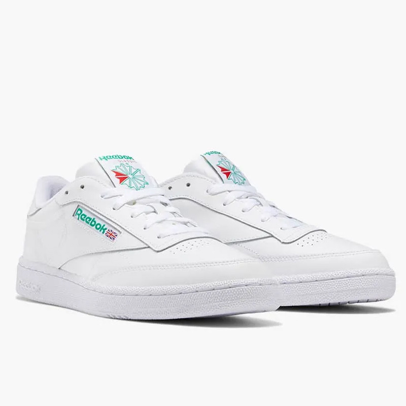 Jual Sepatu Sneakers Reebok Club C 85 White Original 10000155 - hoopspoint.com