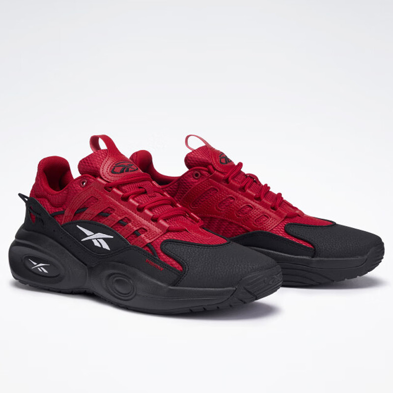 Jual Sepatu Basket Reebok Solution Mid Black Red Original 100033897 - hoopspoint.com