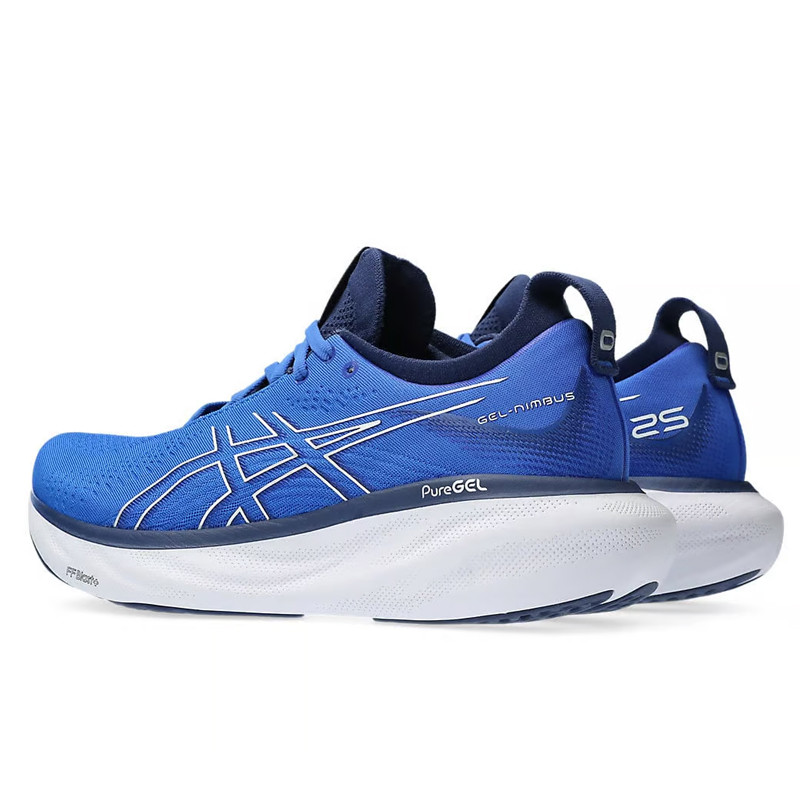 Jual Sepatu Lari Asics Gel-Nimbus 25 Blue Original 1011B547.404 - hoopspoint.com