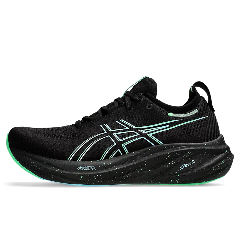 Jual Sepatu Lari Asics Gel-Nimbus 26 Black Original 1011B794.004 - hoopspoint.com