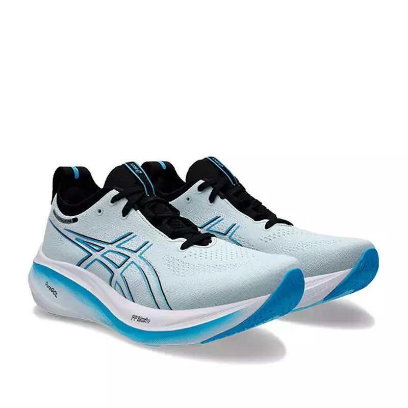 Jual Sepatu Lari Asics Gel-Nimbus 26 Bright Cyan Original 1011B794.023 - hoopspoint.com