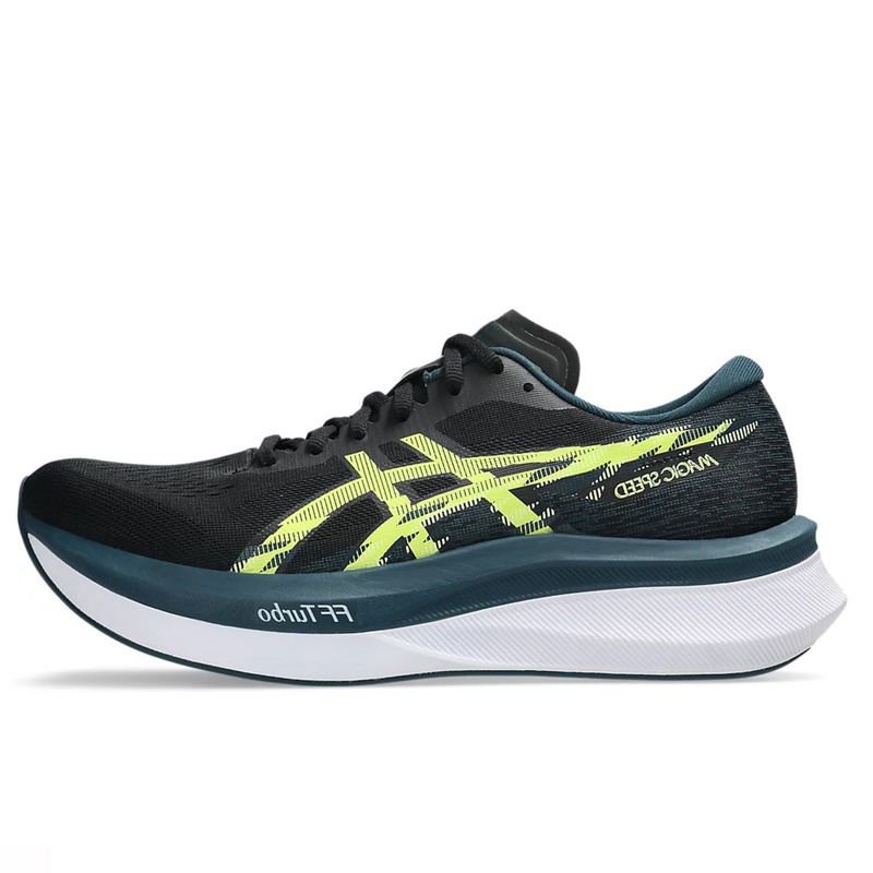Jual Sepatu Lari Asics Magic Speed 4 Standard Black - Tranquil Teal Original 1011B875.001 - hoopspoint.com