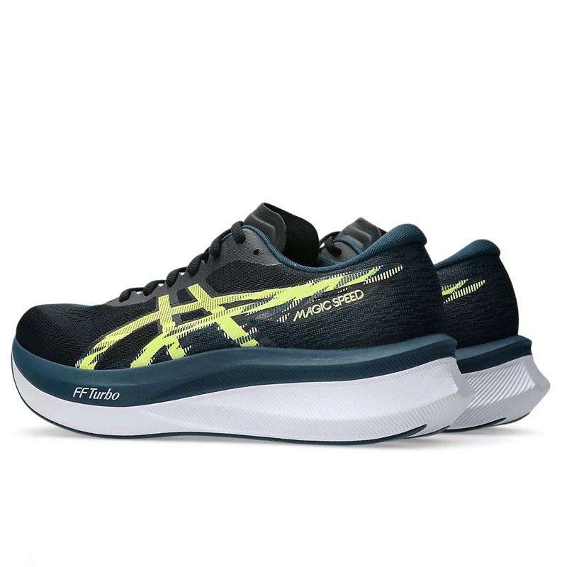 Jual Sepatu Lari Asics Magic Speed 4 Standard Black - Tranquil Teal Original 1011B875.001 - hoopspoint.com