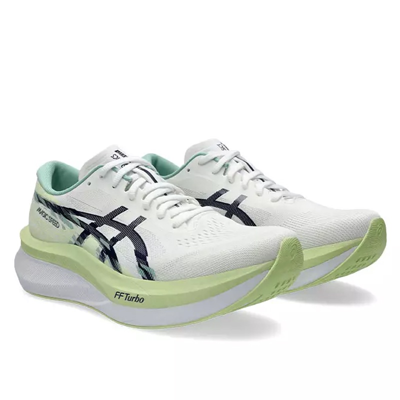 Jual Sepatu Lari Asics Magic Speed 4 White Celedon Original 1011B875.100 - hoopspoint.com