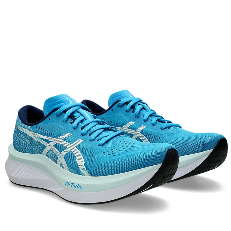 Jual Sepatu Lari Asics Magic Speed 4 Digital Aqua Original 1011B875.400 - hoopspoint.com