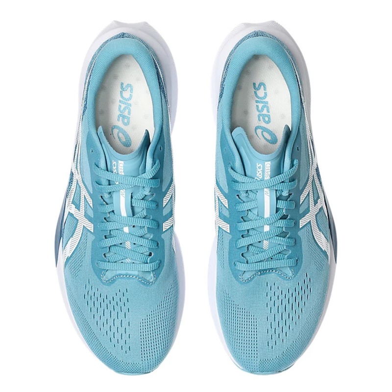 Jual Sepatu Lari Asics Magic Speed 4 Standard Stillwater - White Original 1011B875.402 - hoopspoint.com
