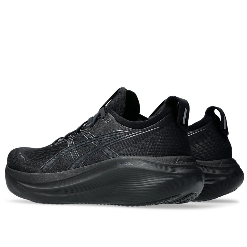 Jual Sepatu Lari Asics Gel-Nimbus 27 Standard Black - Graphite Grey Original 1011B958.001 - hoopspoint.com