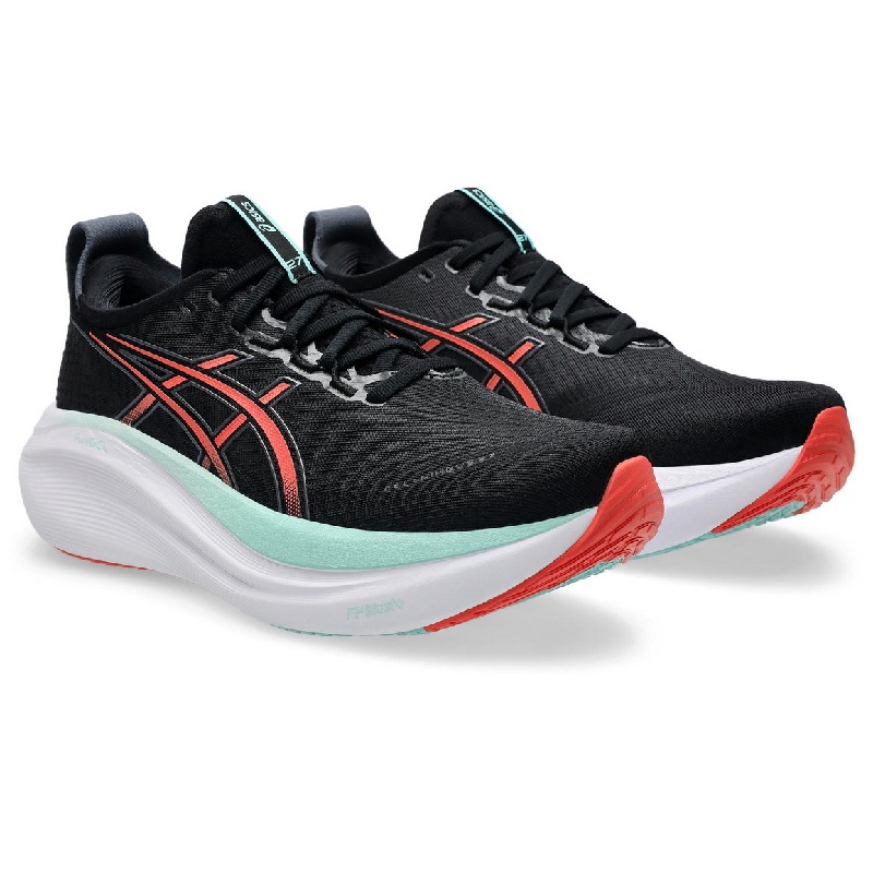 Jual Sepatu Lari Asics Gel-Nimbus 27 Men Standard Black Original 1011B958.004 - hoopspoint.com