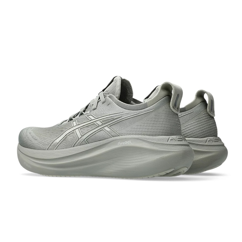 Jual Sepatu Lari Asics Gel-Nimbus 27 Men Standard Seal Grey Original 1011B958.020 - hoopspoint.com