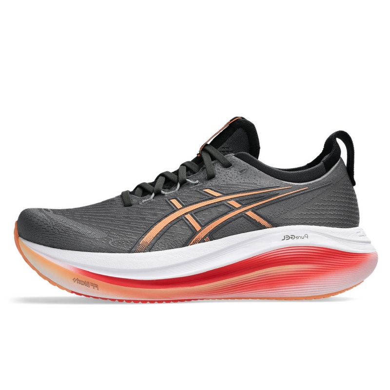 Jual Sepatu Lari Asics Gel-Nimbus 27 Standard Carbon Original 1011B958.021 - hoopspoint.com