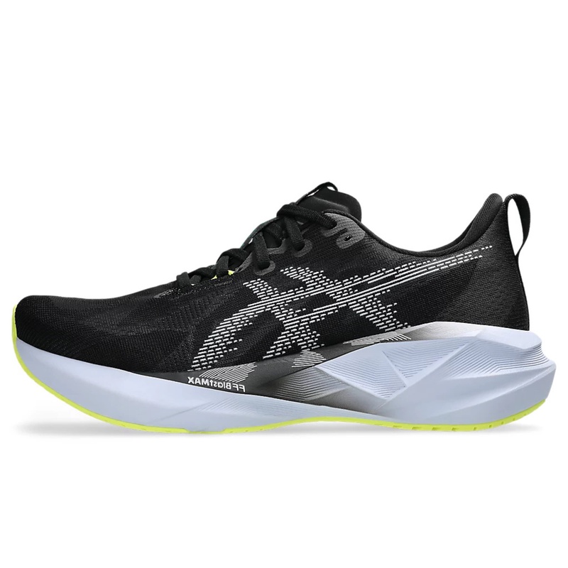 Jual Sepatu Lari Asics Novablast 5 Black - Blue Fade Original 1011B974.003 - hoopspoint.com