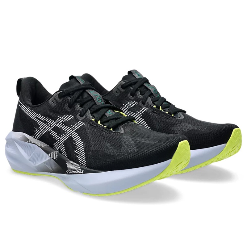 Jual Sepatu Lari Asics Novablast 5 Black - Blue Fade Original 1011B974.003 - hoopspoint.com
