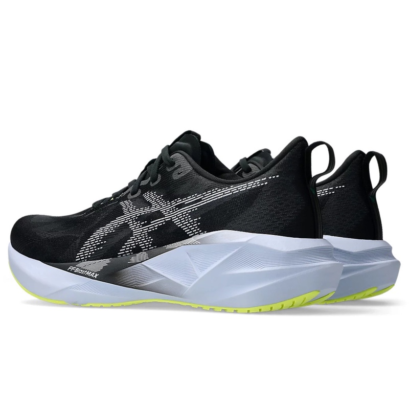 Jual Sepatu Lari Asics Novablast 5 Black - Blue Fade Original 1011B974.003 - hoopspoint.com