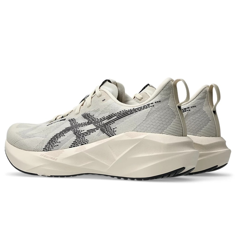 Jual Sepatu Lari Asics Novablast 5 Oatmeal - Black Original 1011B974.250 - hoopspoint.com