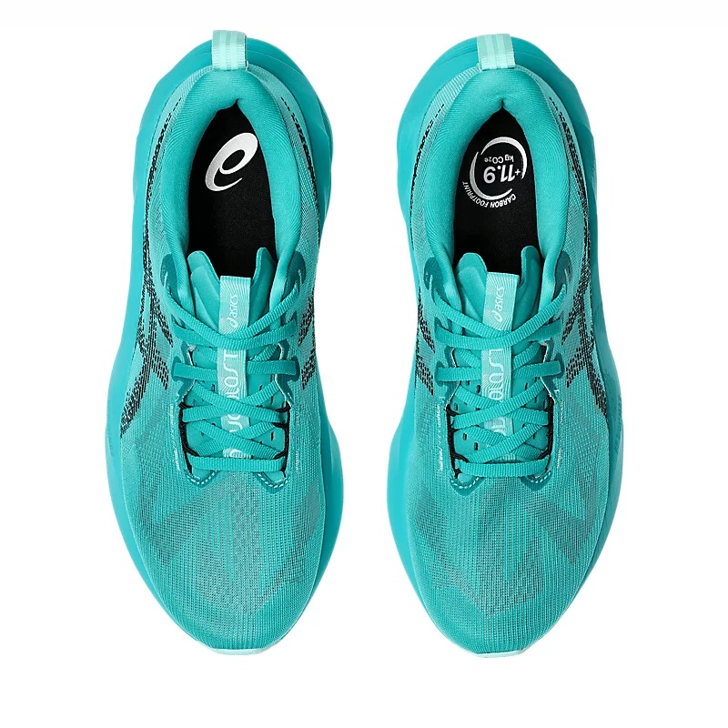 Jual Sepatu Lari Asics Novablast 5 Wave Teal Original 1011B974.401 - hoopspoint.com