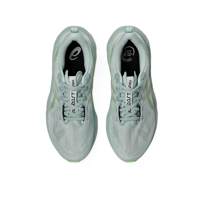 Jual Sepatu Lari Asics Novablast 5 Cold Moss-Light Orange Original 1011B974.406 - hoopspoint.com