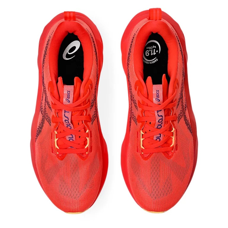 Jual Sepatu Lari Asics Novablast 5 Flash Red - Edo Purple Original 1011B974.600 - hoopspoint.com