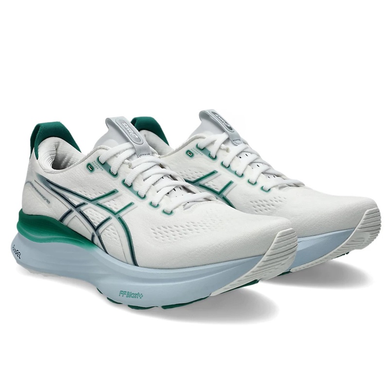 Jual Sepatu Lari Asics Gel-Kayano 32 Standard White - Jasper Green Original 1011C052.102 - hoopspoint.com