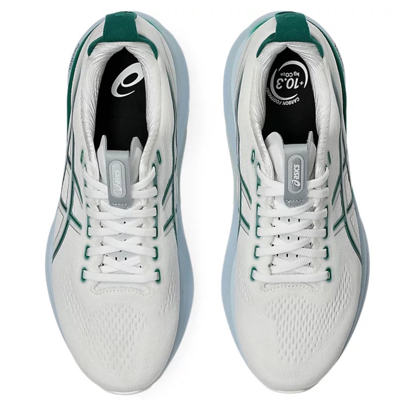 Jual Sepatu Lari Asics Gel-Kayano 32 Standard White - Jasper Green Original 1011C052.102 - hoopspoint.com