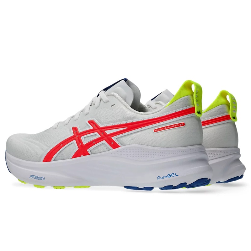 Jual Sepatu Lari Asics Gel-Kayano 32 Asics Track Club White - Flash Coral Original 1011C132.100 - hoopspoint.com