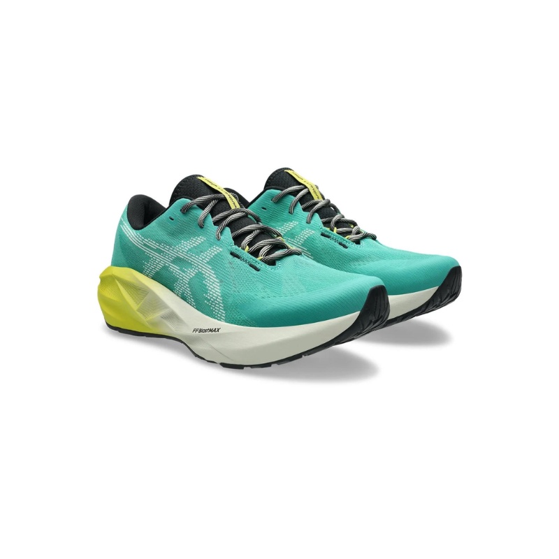 Jual Sepatu Lari Asics Novablast 5 Tr Aurora Green-Light Dust Original 1011C217.300 - hoopspoint.com