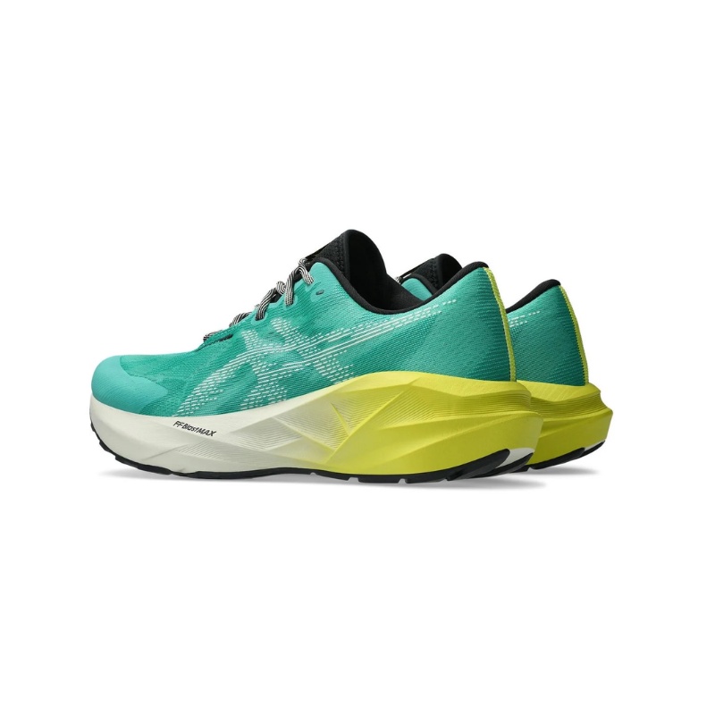 Jual Sepatu Lari Asics Novablast 5 Tr Aurora Green-Light Dust Original 1011C217.300 - hoopspoint.com