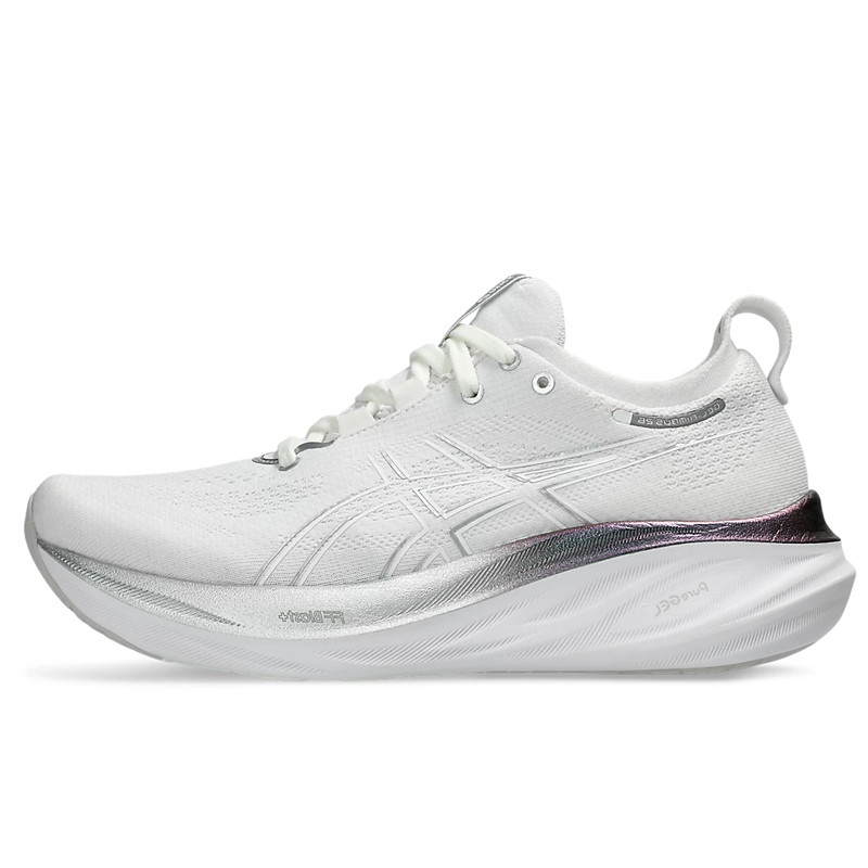 Beli Sepatu Lari Wanita Asics Wmns Gel-Nimbus 26 Platinum Pure Silver Original 1012B720-100