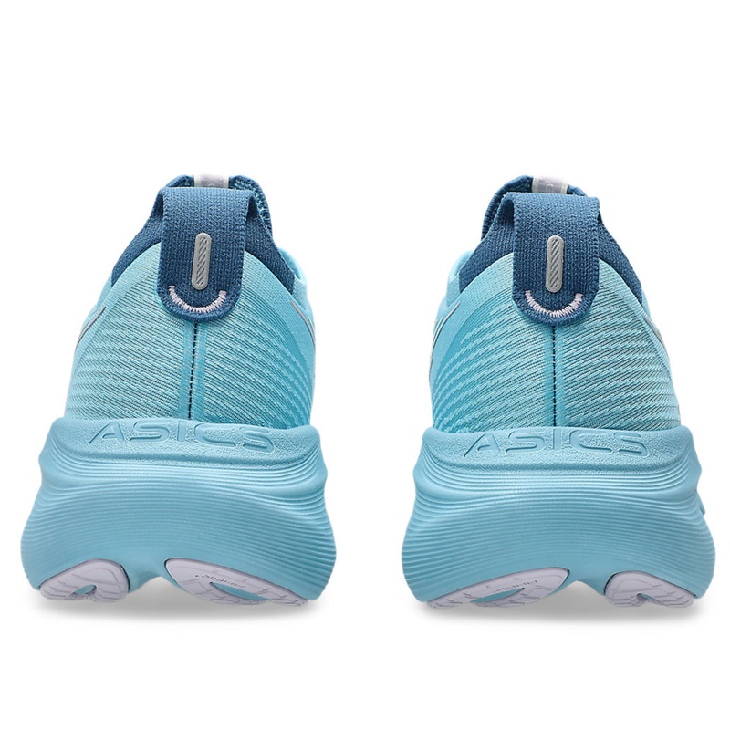 Jual Sepatu Lari Wanita Asics Wmns Gel-Nimbus 27 Standard Stillwater - Cream Original 1012B753.401 - hoopspoint.com