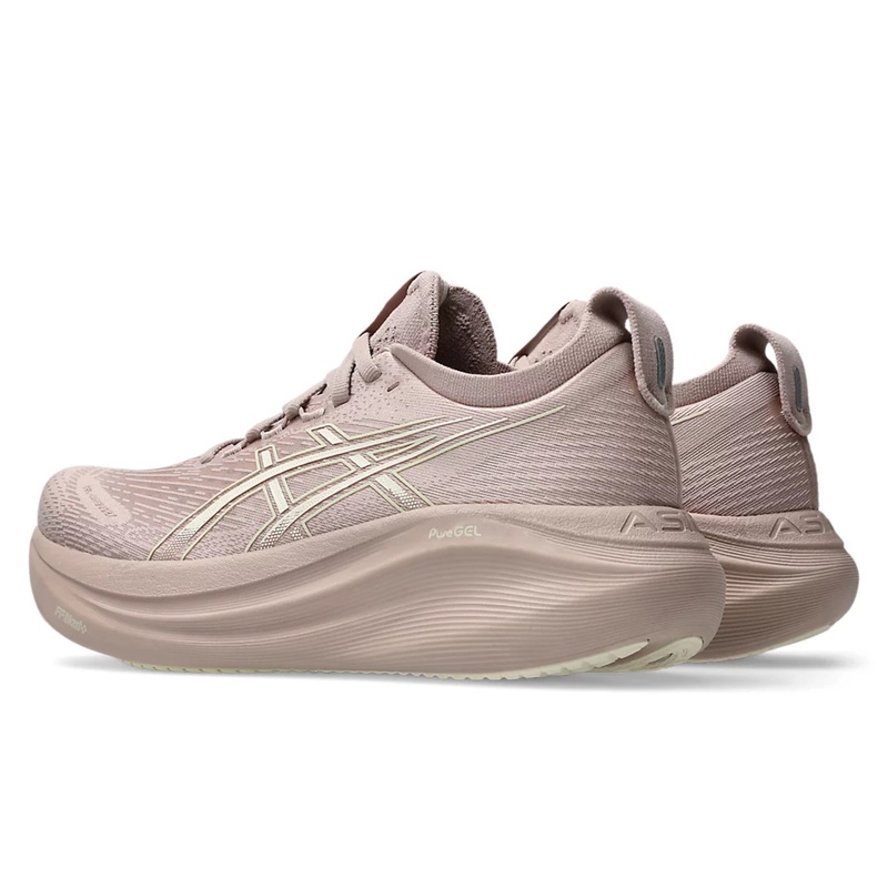 Jual Sepatu Lari Wanita Asics Wmns Gel-Nimbus 27 Standard Fawn - Birch Original 1012B753.702 - hoopspoint.com