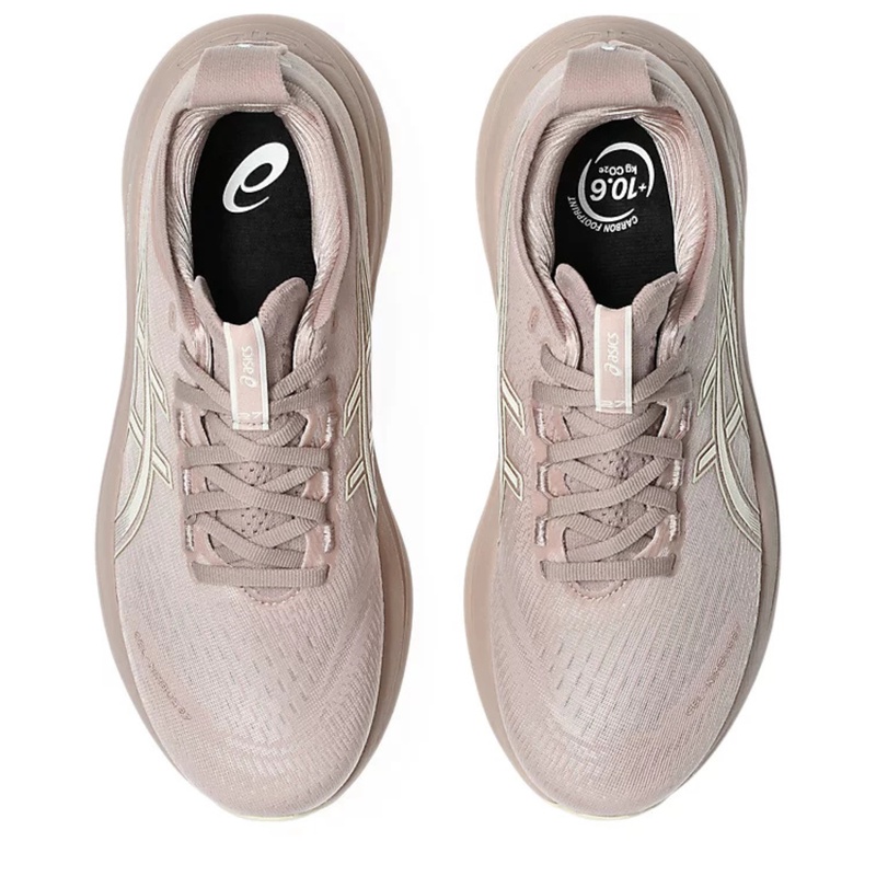 Jual Sepatu Lari Wanita Asics Wmns Gel-Nimbus 27 Standard Fawn - Birch Original 1012B753.702 - hoopspoint.com