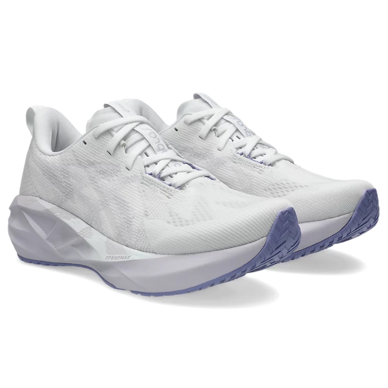 Jual Sepatu Lari Wanita Asics Wmns Novablast 5 White Original 1012B765.103 - hoopspoint.com