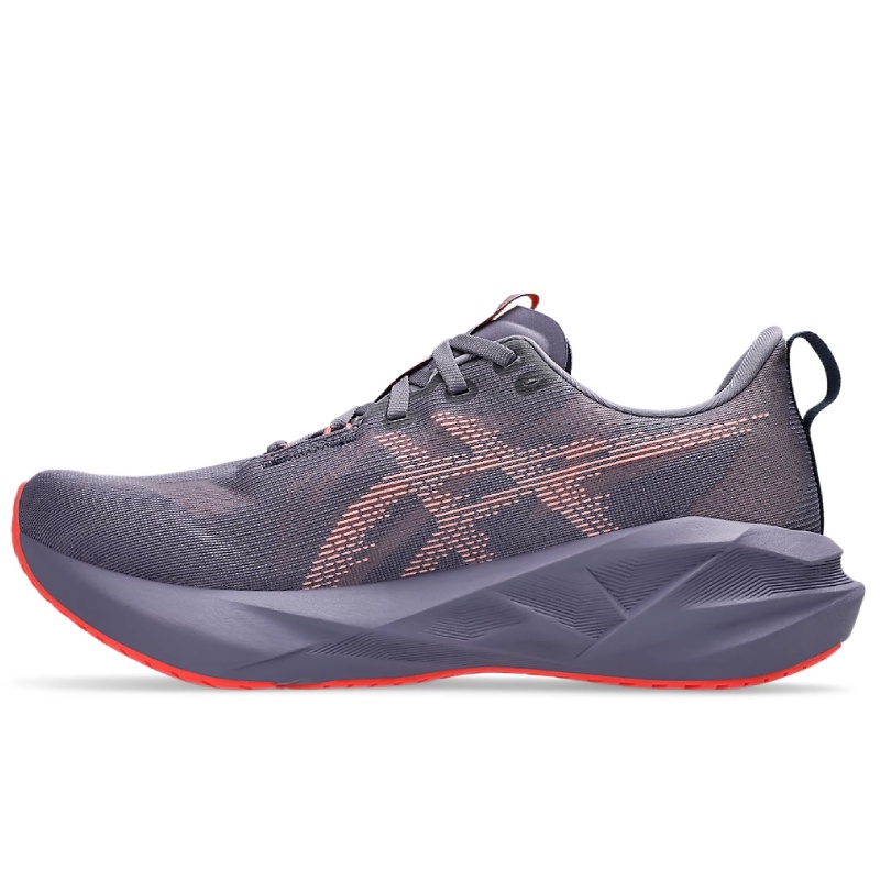 Jual Sepatu Lari Wanita Asics Wmns Novablast 5 Greyish Purple Original 1012B765.500 - hoopspoint.com