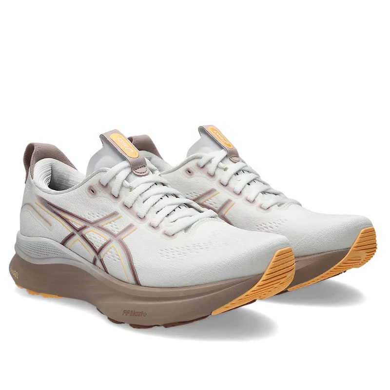 Jual Sepatu Lari Wanita Asics Wmns Gel-Kayano 32 White - Orange Glow Original 1012B838.101 - hoopspoint.com