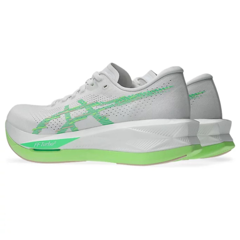 Jual Sepatu Lari Wanita Asics Wmns Sonicblast White-Vital Green Original 1012B862.101 - hoopspoint.com