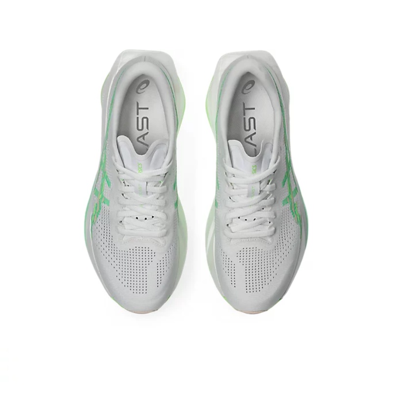 Jual Sepatu Lari Wanita Asics Wmns Sonicblast White-Vital Green Original 1012B862.101 - hoopspoint.com