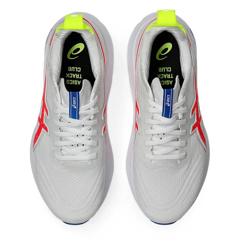 Jual Sepatu Lari Wanita Asics Wmns Gel-Kayano 32 Asics Track Club White - Flash Coral Original 1012B905.100 - hoopspoint.com