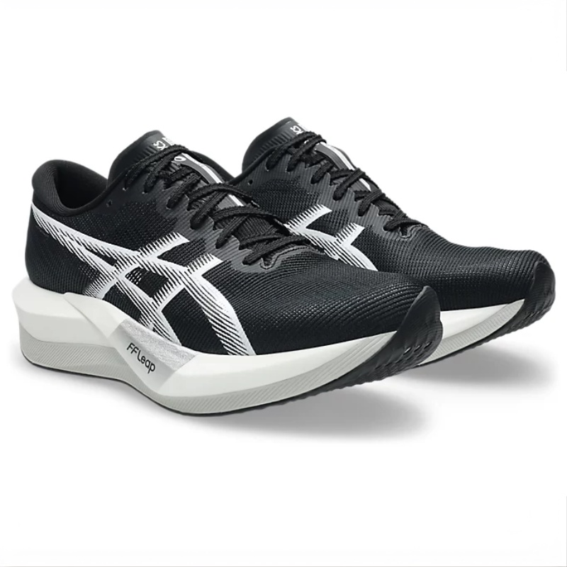 Jual Sepatu Lari Asics Magic Speed 5 Black-White Original 1013A183.001 - hoopspoint.com