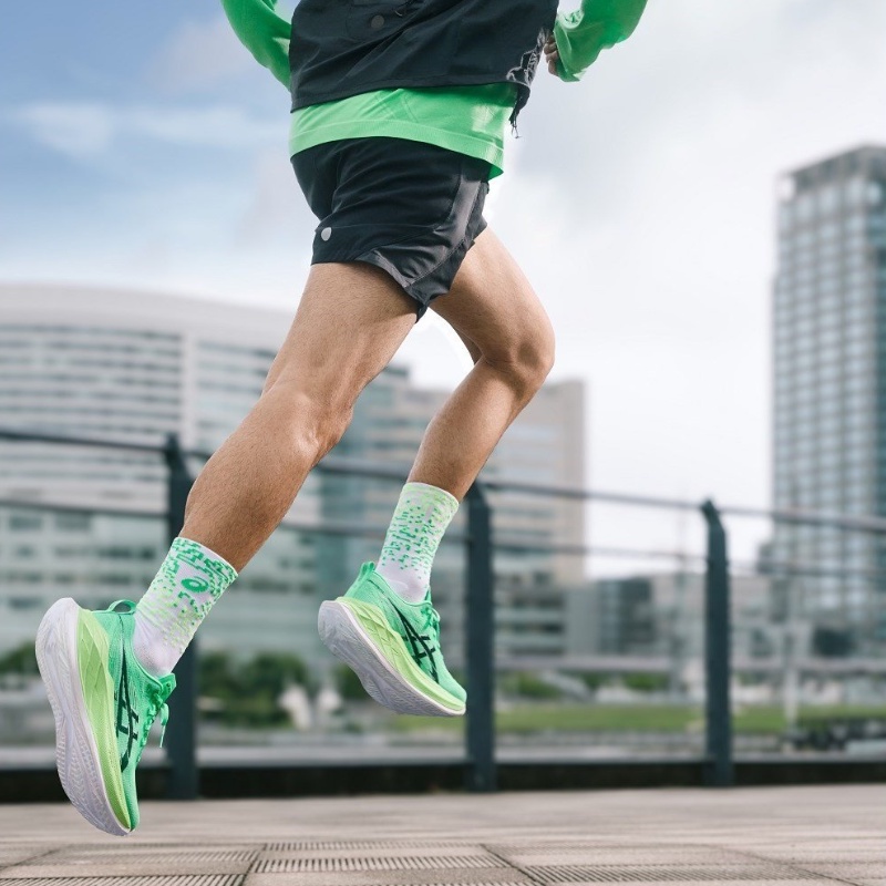 Jual Sepatu Lari Asics Superblast 2 Ekiden Vital Green - Black Original 1013A185.300 - hoopspoint.com