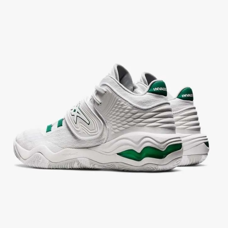 Jual Sepatu Basket Asics Invade Nova White Kale Green Original 1061A029-103 - hoopspoint.com