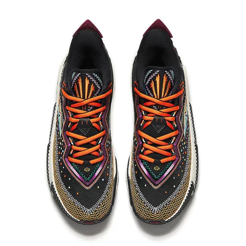 Jual Sepatu Basket Anta Kai 2 Black Green Orange Original 1125B1110S-3 - hoopspoint.com