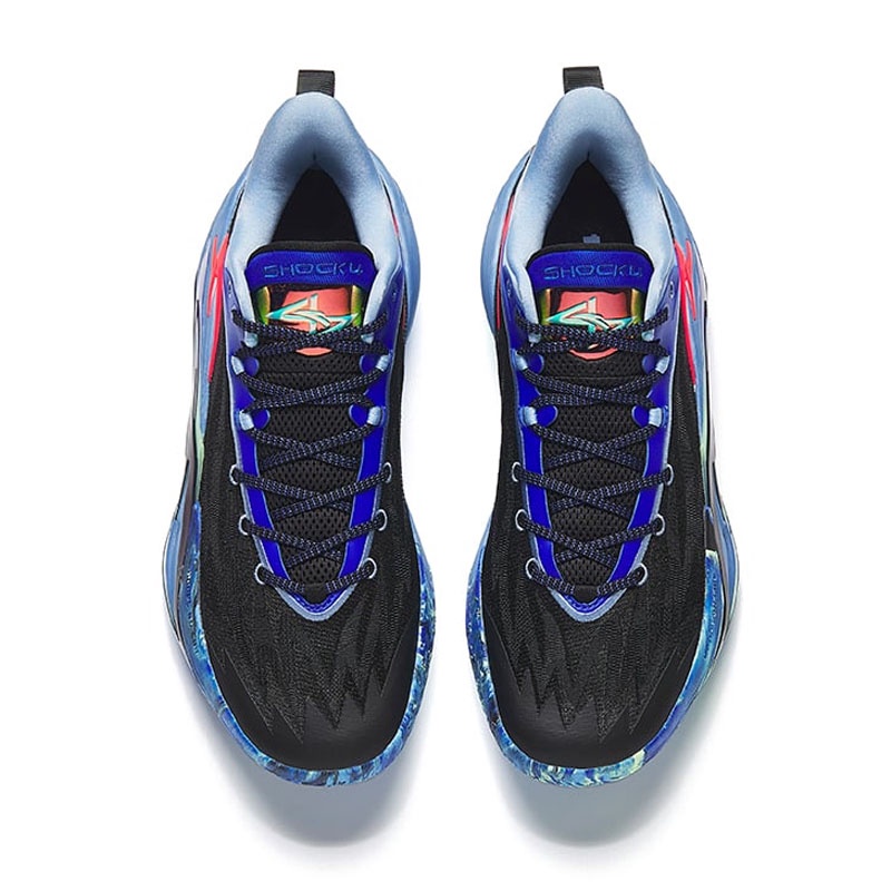 Jual Sepatu Basket Anta Shockwave 7.0 Black Blue Original 1125C1126A-1 - hoopspoint.com