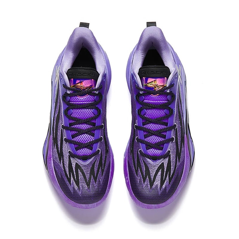 Jual Sepatu Basket Anta Shockwave 7.0 Black Purple Original 1125C1126A-2 - hoopspoint.com