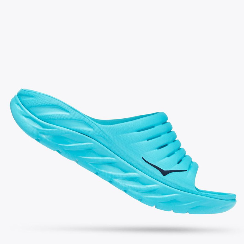 Jual Sandal Training Wanita Hoka One One Wmns Ora Recovery Slides Scuba Blue Original 1134527Sb - hoopspoint.com