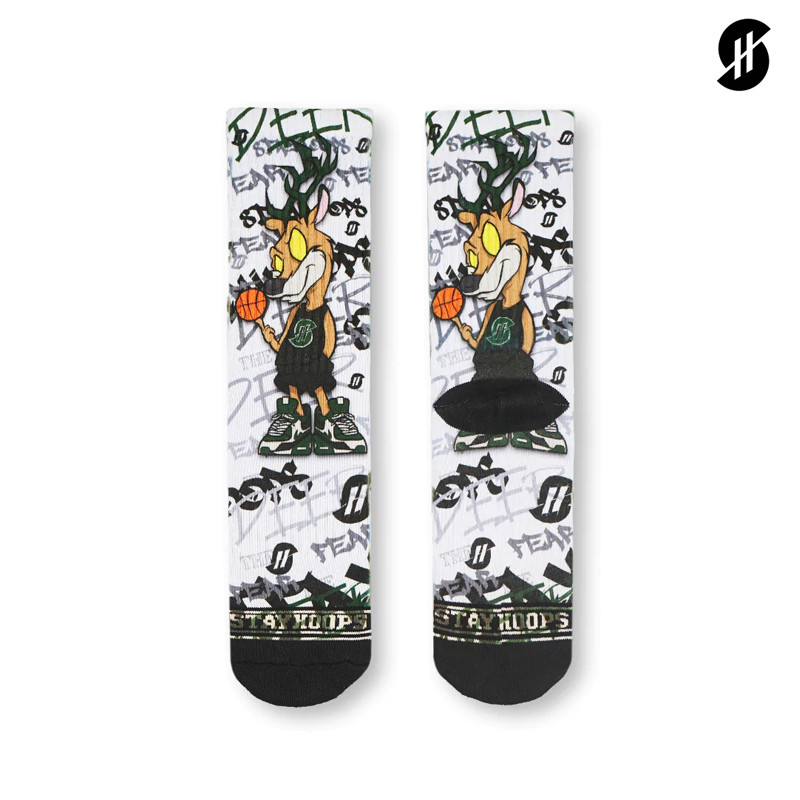 Jual Kaos Kaki Basket Stay Hoops Swag Deer Socks White Original 1137801 - hoopspoint.com