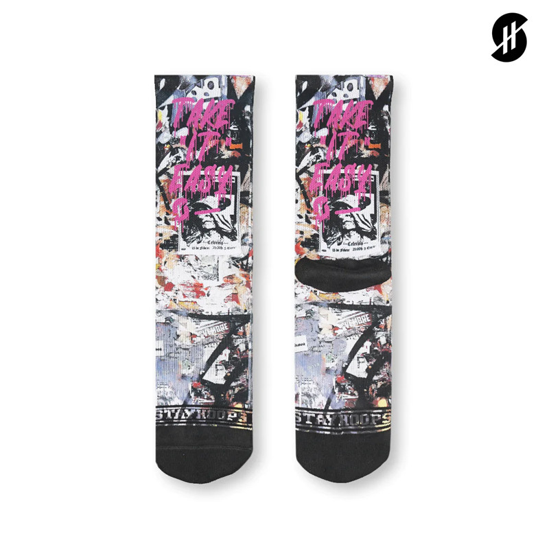 Jual Kaos Kaki Basket Stay Hoops Take It Easy Socks Multicolor Original 11452010 - hoopspoint.com