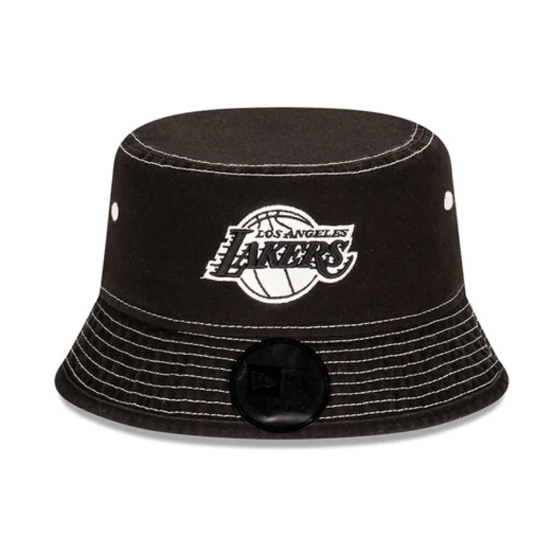 Jual Topi Sneakers New Era Los Angeles Lakers Contrast Stitch Bucket Black Original 12891393 - hoopspoint.com