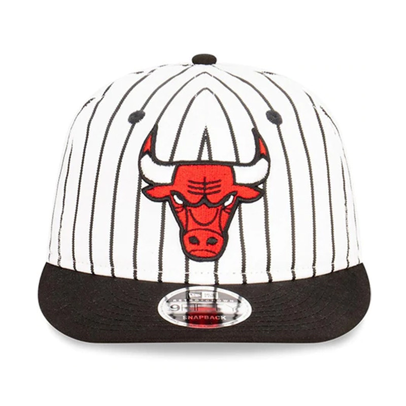 Jual Topi Basket New Era Chicago Bulls Pinstripe Retro Crown 9Fifty Cap Red Original 12891404 - hoopspoint.com