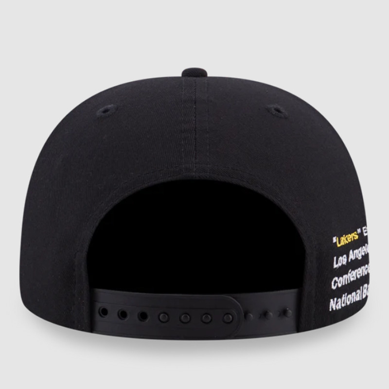 Jual Topi Basket New Era 940 A-Frame Nba Scripts Los Angeles Lakers Cap Black Original 13335831 - hoopspoint.com