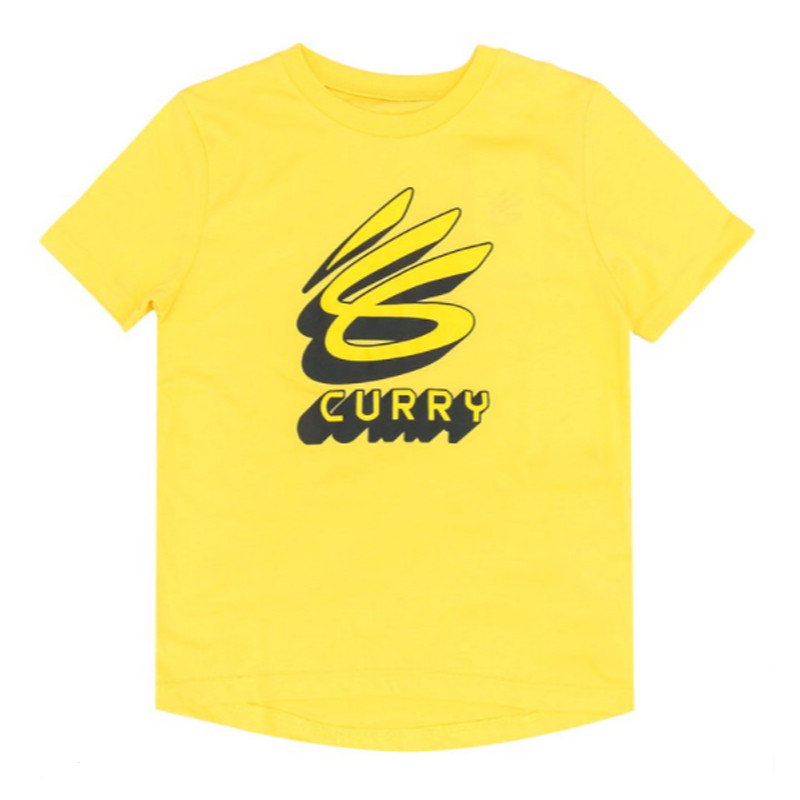 Jual Baju Basket Under Armour Steph Curry Logo Youth Tee Yellow Original 1361764-790 - hoopspoint.com